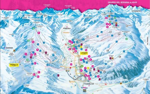 Livigno sítérkép